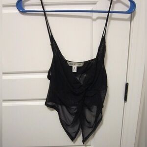 Urban Outfitters Black Sheer Top